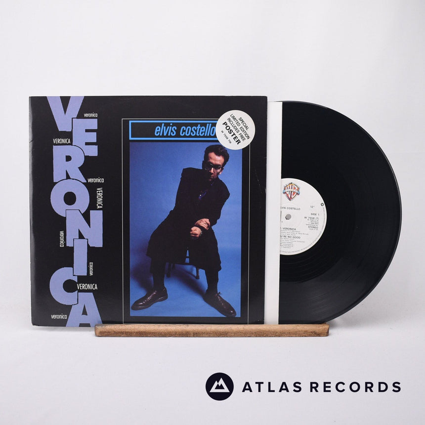 Elvis Costello - Veronica - Poster 12" Vinyl Record - EX/EX