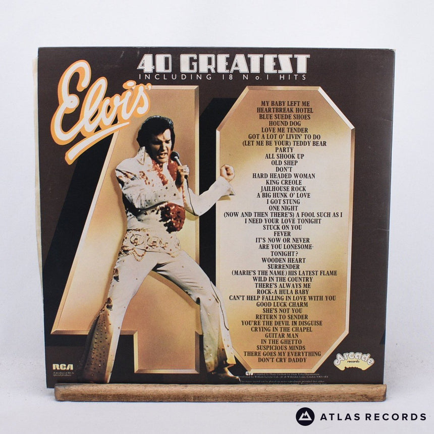 Elvis Presley - Elvis' 40 Greatest - Gatefold 2 x LP Vinyl Record - EX/EX