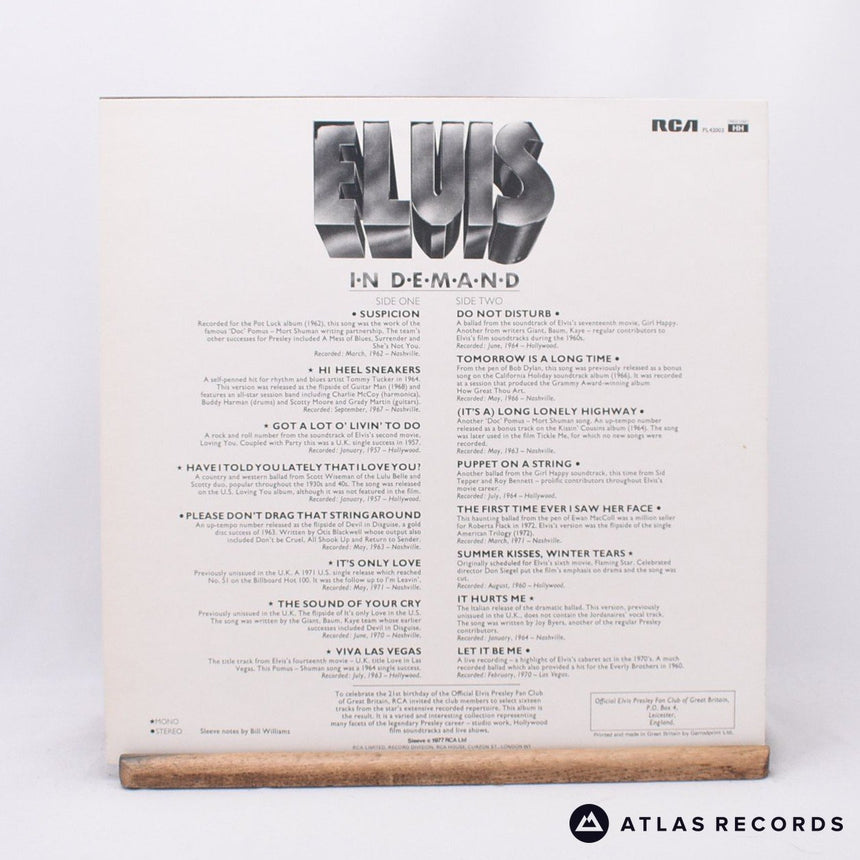 Elvis Presley - Elvis In Demand - LP Vinyl Record - EX/EX