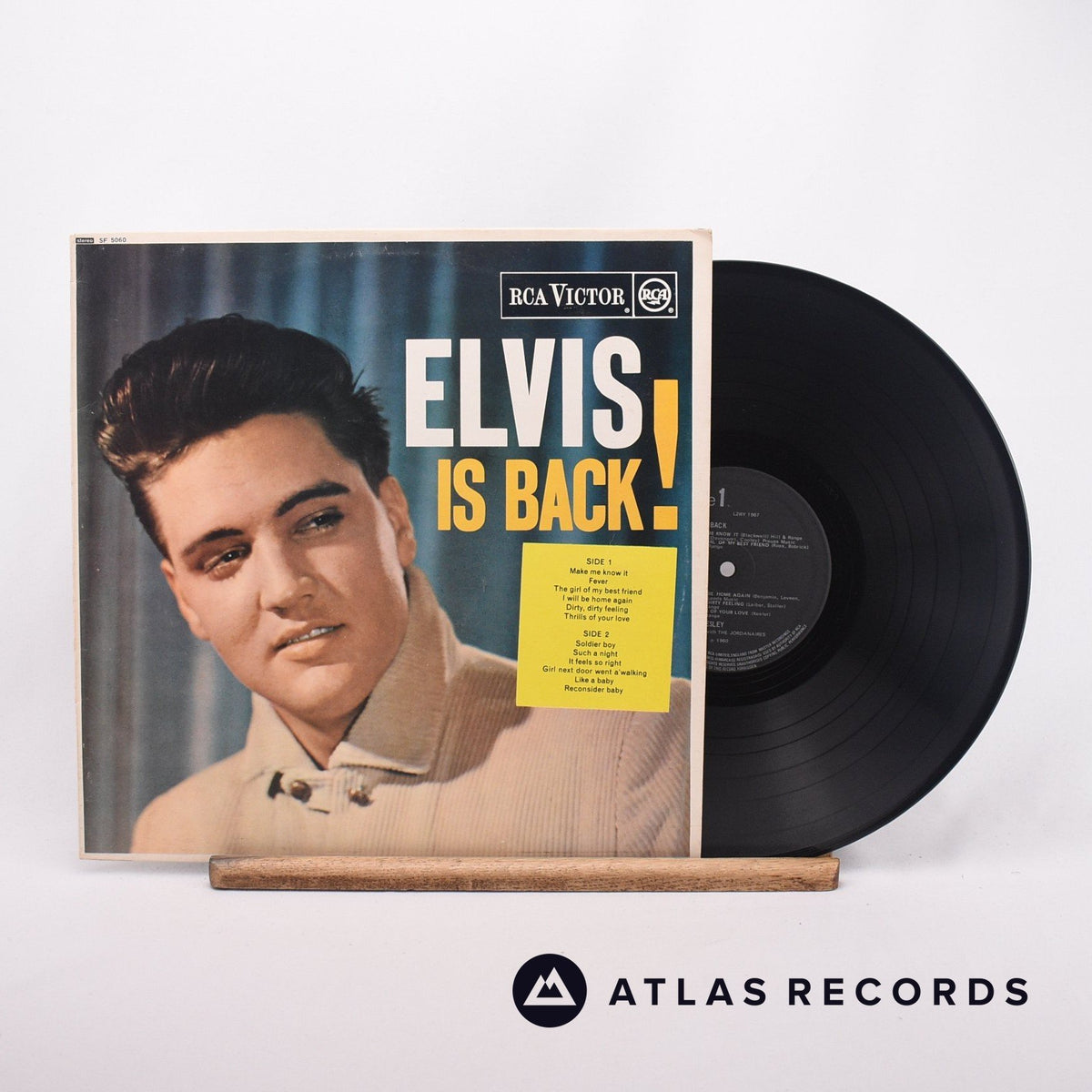 Elvis Presley Elvis Is Back LP Vinyl Record - Front Cover & Record