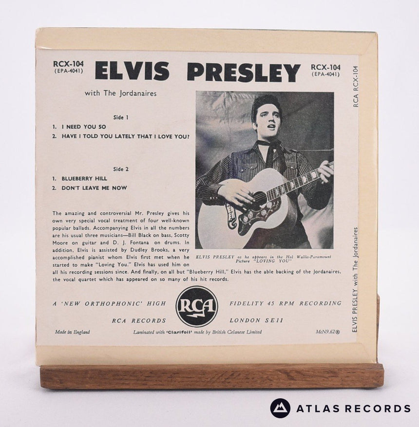 Elvis Presley - Elvis Presley - 7" EP Vinyl Record - EX/VG+