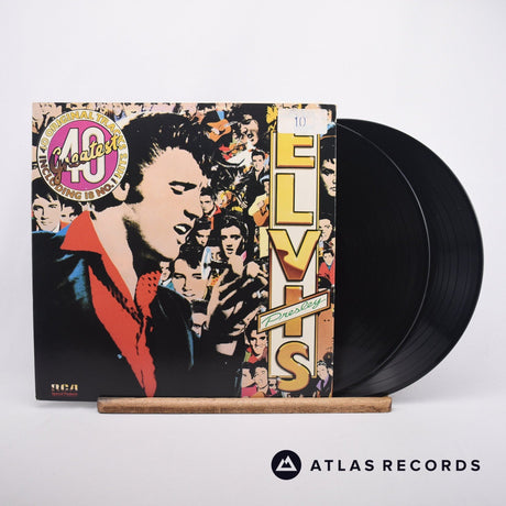 Elvis Presley Elvis's  40 Greatest 2 x LP Vinyl Record - Front Cover & Record