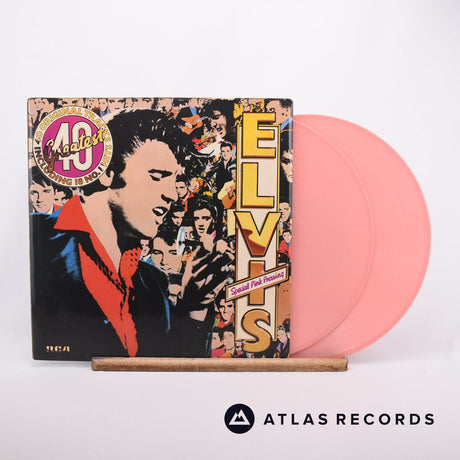 Elvis Presley Elvis's 40 Greatest 2 x LP Vinyl Record - Front Cover & Record