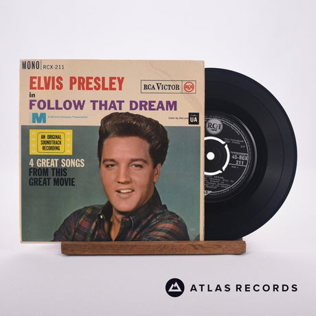 Elvis Presley Follow That Dream 7" Vinyl Record - Front Cover & Record