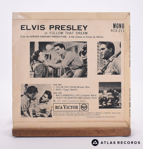 Elvis Presley - Follow That Dream - Mono 7" EP Vinyl Record - VG+/VG+