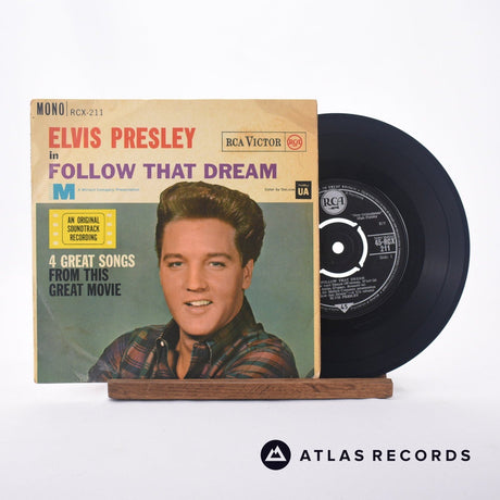 Elvis Presley Follow That Dream 7" Vinyl Record - Front Cover & Record