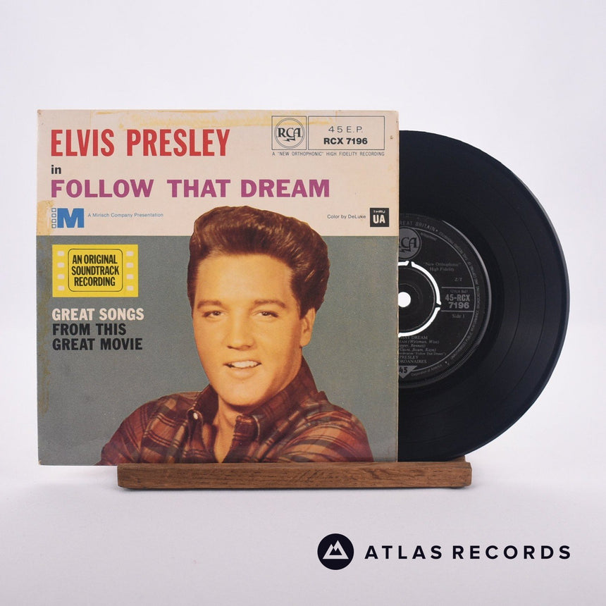 Elvis Presley Follow That Dream 7" Vinyl Record - Front Cover & Record