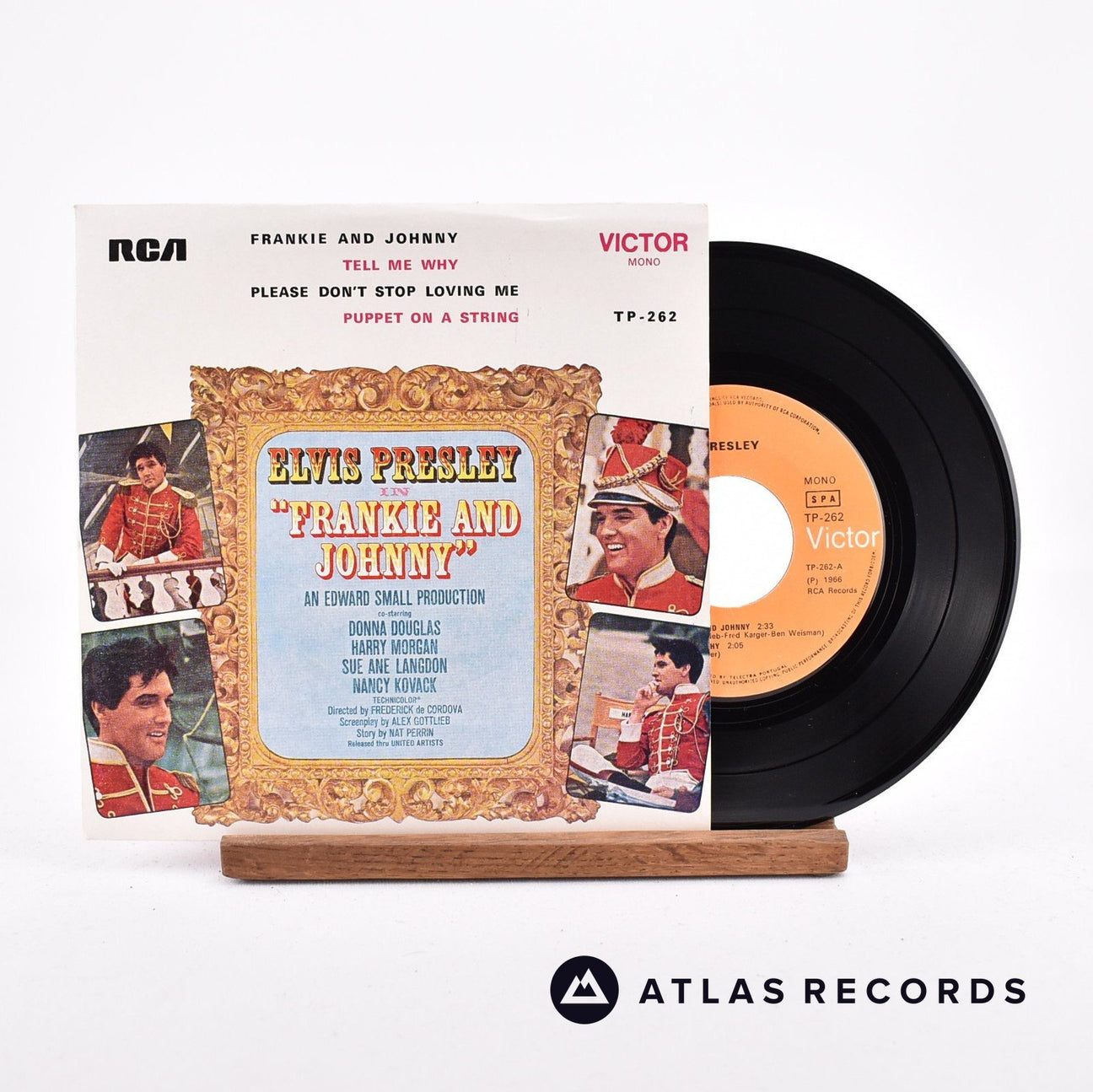 Elvis Presley Frankie And Johnny 7" Vinyl Record - Front Cover & Record