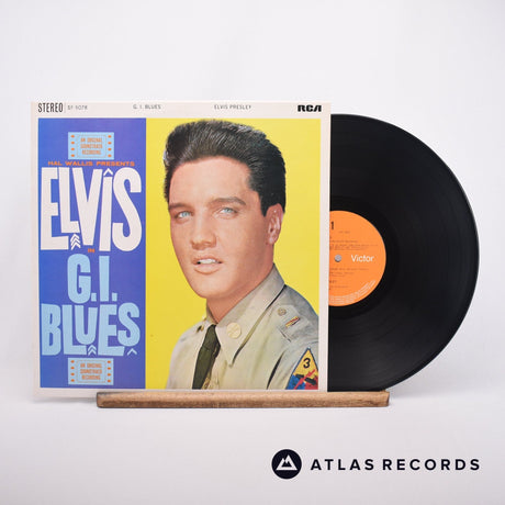 Elvis Presley G.I. Blues LP Vinyl Record - Front Cover & Record
