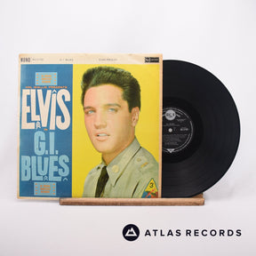 Elvis Presley G.I. Blues LP Vinyl Record - Front Cover & Record