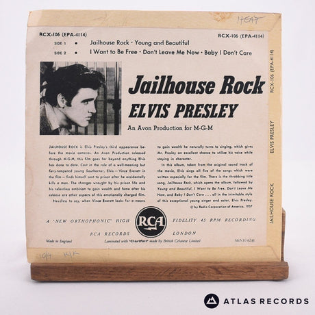 Elvis Presley - Jailhouse Rock - 7" Album Vinyl Record - VG+/VG