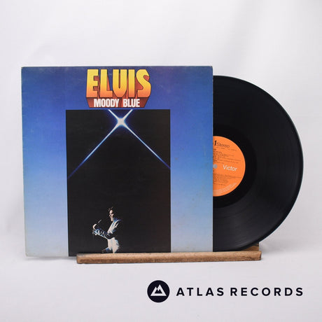 Elvis Presley Moody Blue LP Vinyl Record - Front Cover & Record