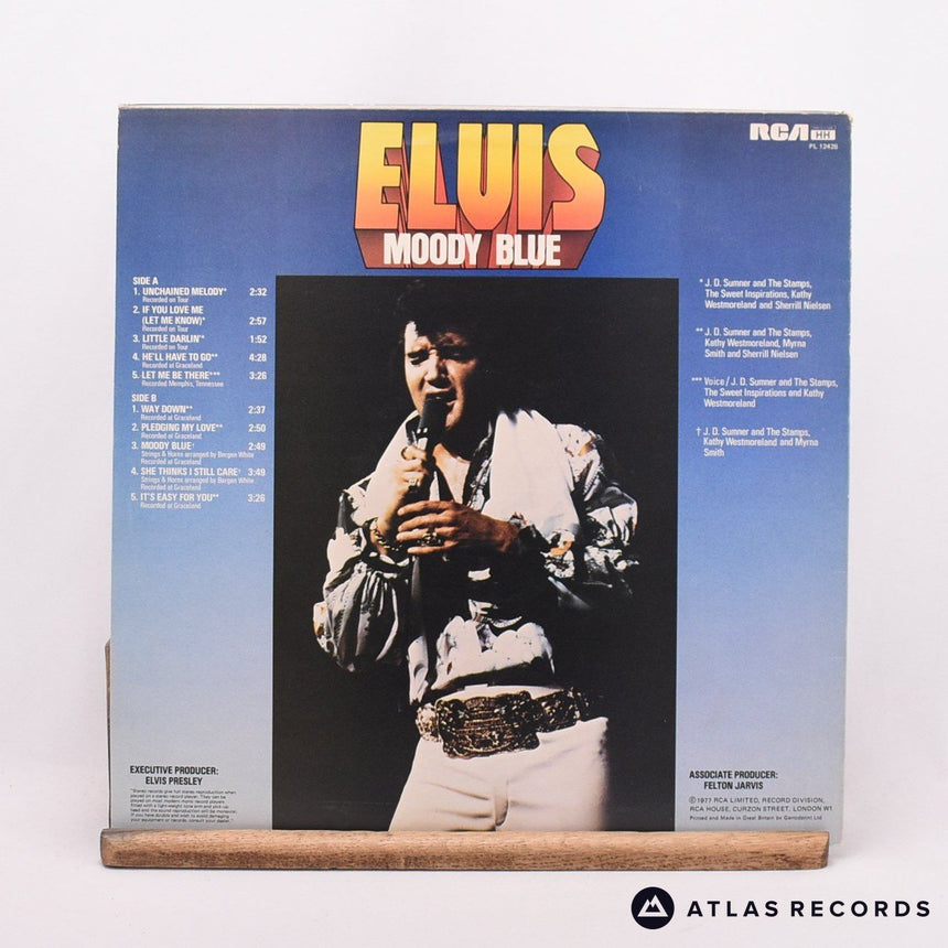 Elvis Presley - Moody Blue - A5 A3 LP Vinyl Record - EX/EX