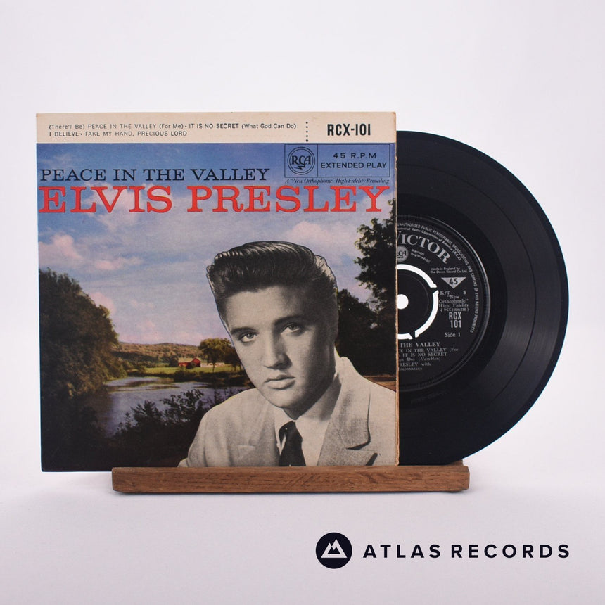 Elvis Presley Peace In The Valley 7" Vinyl Record - Front Cover & Record