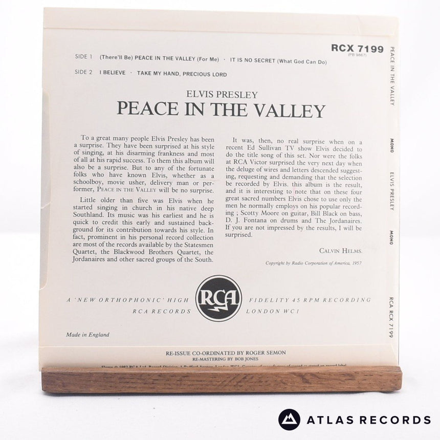 Elvis Presley - Peace In The Valley - 7" EP Vinyl Record - EX/EX