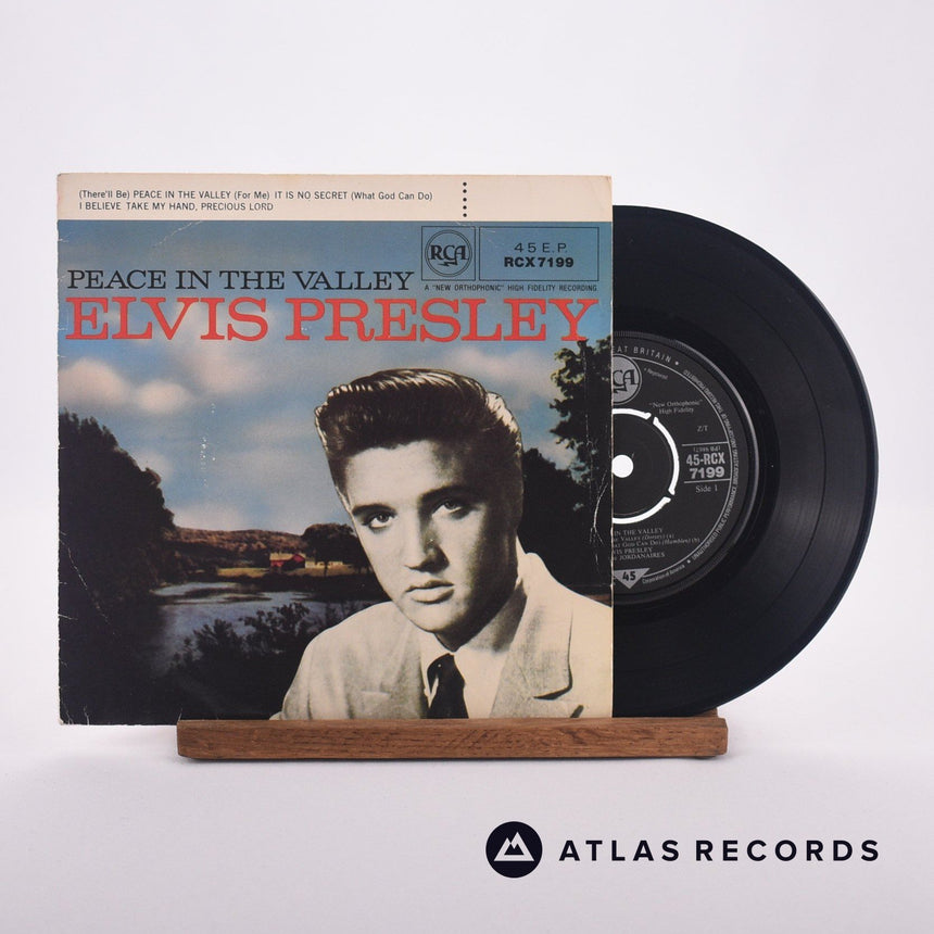 Elvis Presley Peace In The Valley 7" Vinyl Record - Front Cover & Record