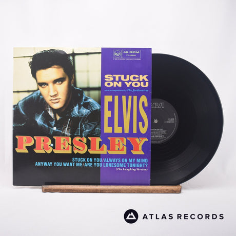 Elvis Presley Stuck On You 12" Vinyl Record - Front Cover & Record