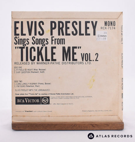 Elvis Presley - Tickle Me Vol.2 - Mono 7" EP Vinyl Record - VG+/VG