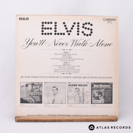 Elvis Presley - You'll Never Walk Alone - Mono Reissue LP Vinyl Record - EX/VG+