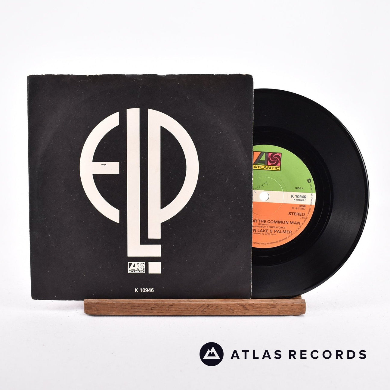 Emerson, Lake & Palmer Fanfare For The Common Man 7" Vinyl Record - Front Cover & Record