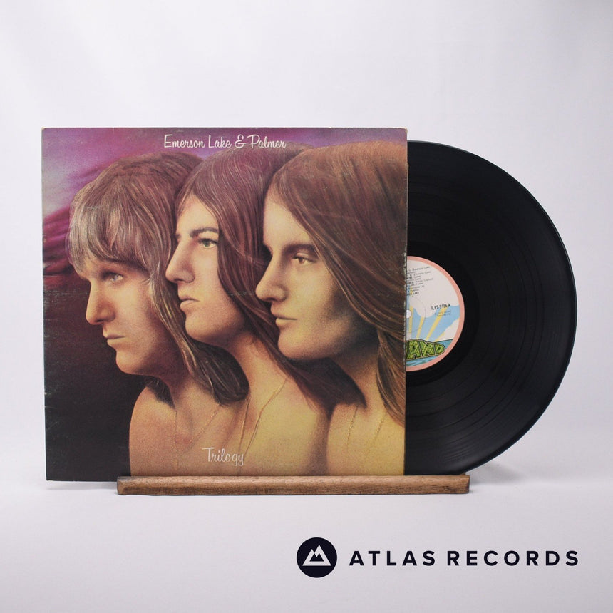 Emerson, Lake & Palmer Trilogy LP Vinyl Record - Front Cover & Record