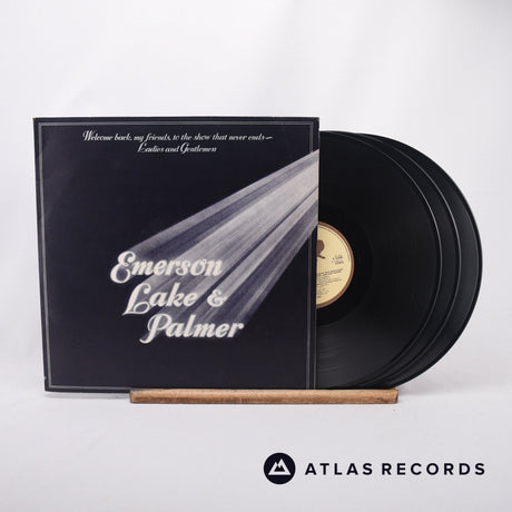 Emerson, Lake & Palmer Welcome Back My Friends To The Show That Never Ends - Ladies And Gentlemen 3 x LP Vinyl Record - Front Cover & Record