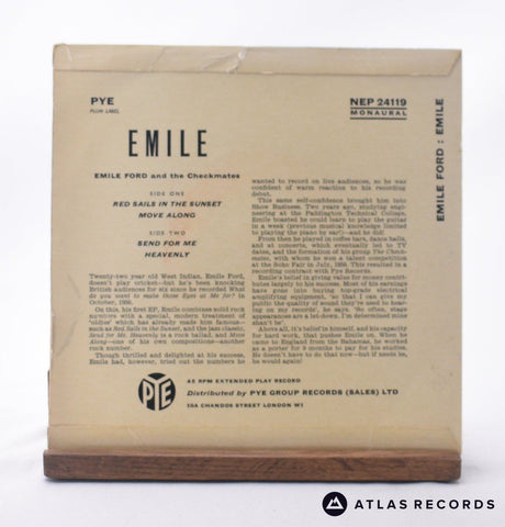 Emile Ford & The Checkmates - Emile - 7" EP Vinyl Record - VG+/VG+