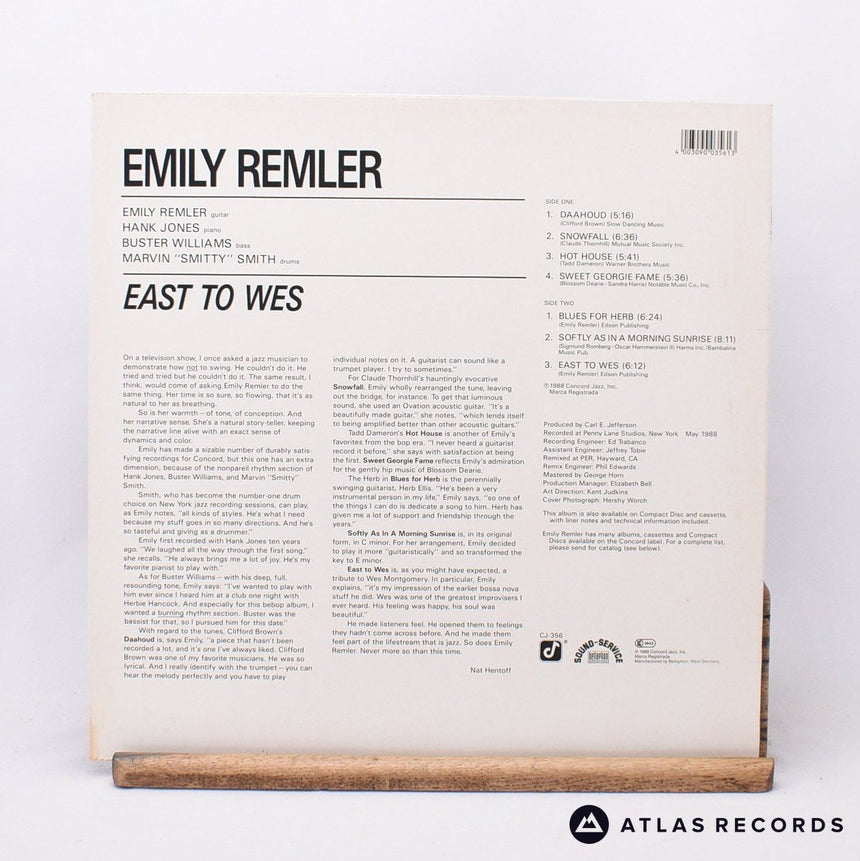 Emily Remler - East To Wes - LP Vinyl Record - VG+/EX