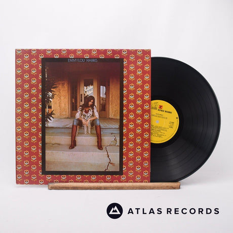 Emmylou Harris Elite Hotel LP Vinyl Record - Front Cover & Record