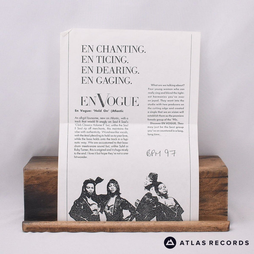 En Vogue - Hold On - Insert Promo 12" Vinyl Record -