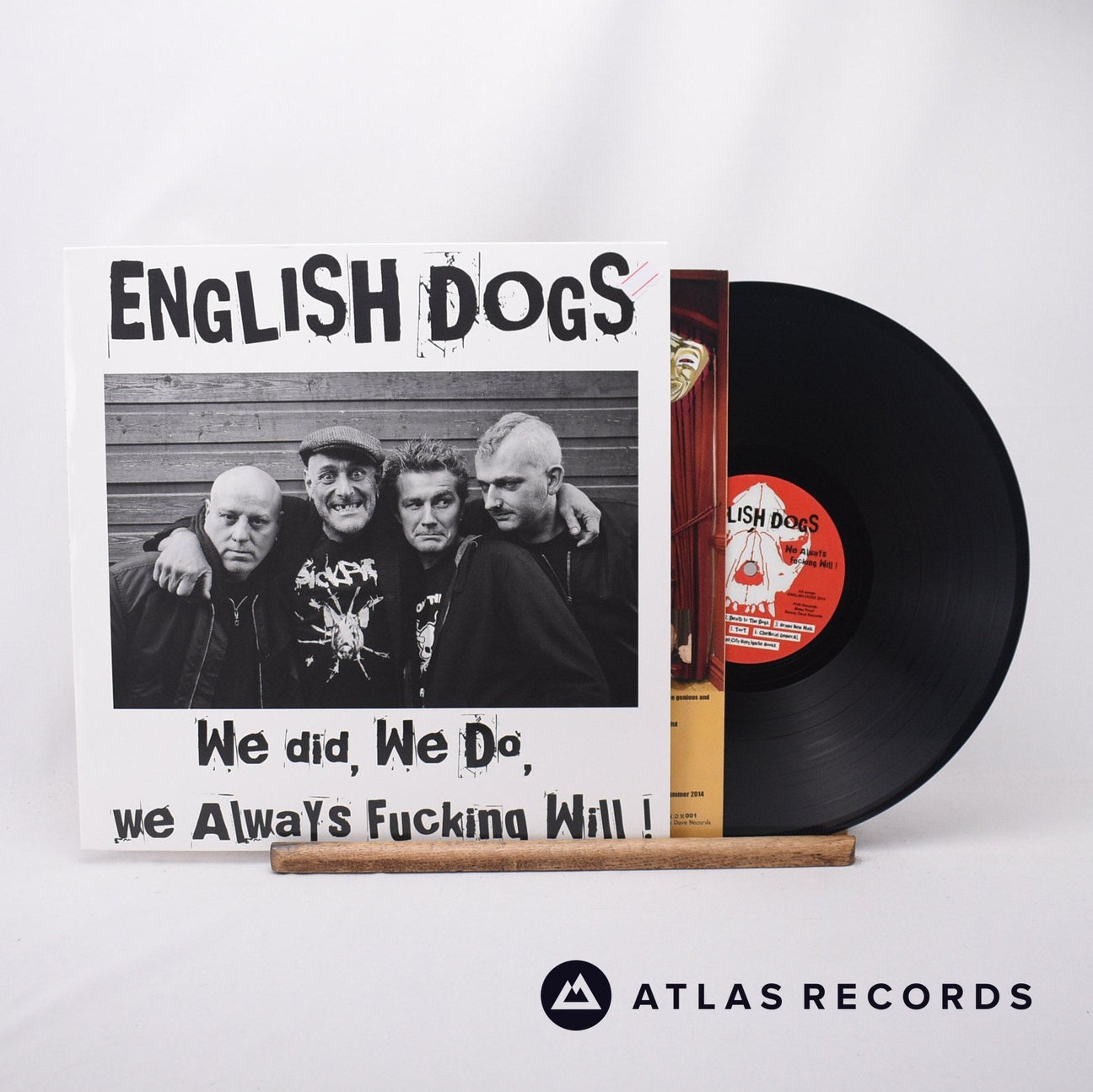 English Dogs We Did, We Do, We Always Fucking Will! LP Vinyl Record - Front Cover & Record