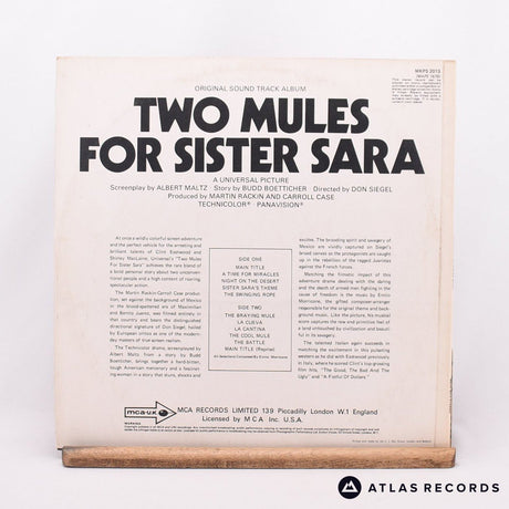 Ennio Morricone - Two Mules For Sister Sara - LP Vinyl Record - VG+/EX