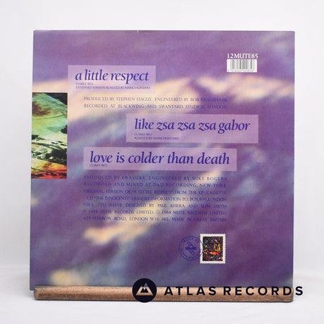 Erasure - A Little Respect - 12" Vinyl Record - EX/EX