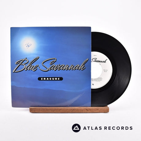 Erasure Blue Savannah 7" Vinyl Record - Front Cover & Record