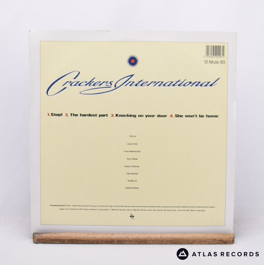 Erasure - Crackers International - Mpo 12" Vinyl Record - EX/VG+
