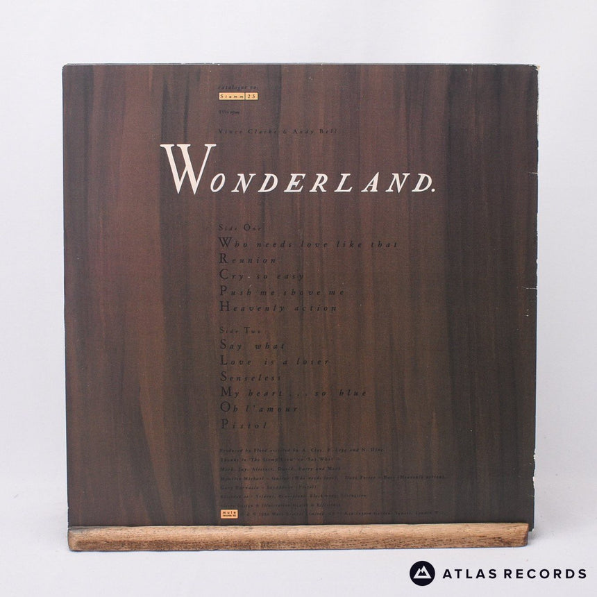 Erasure - Wonderland - Timtom LP Vinyl Record - EX/EX