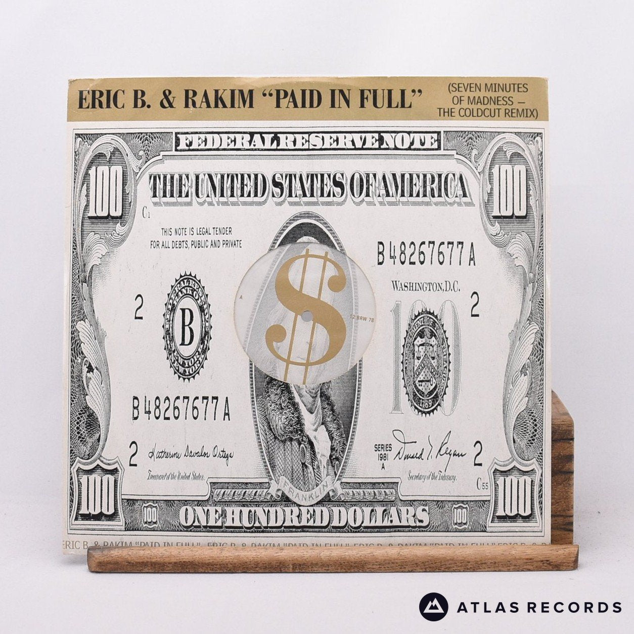Eric B. & Rakim Paid In Full 12" Vinyl Record - Front Cover & Record