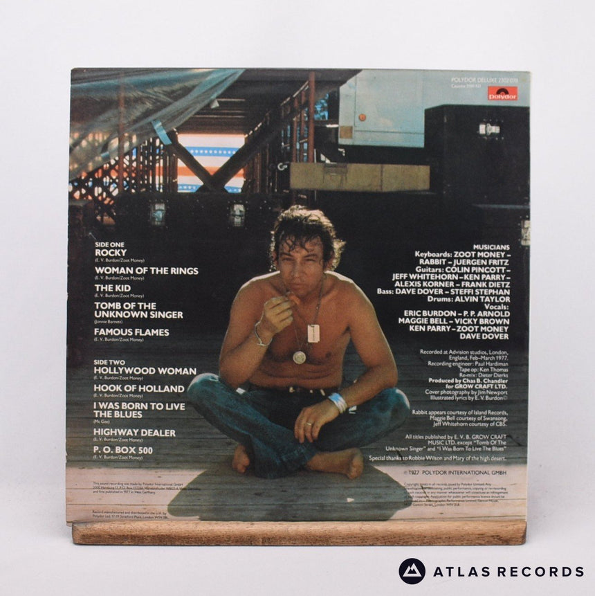 Eric Burdon - Survivor - LP Vinyl Record - VG+/EX