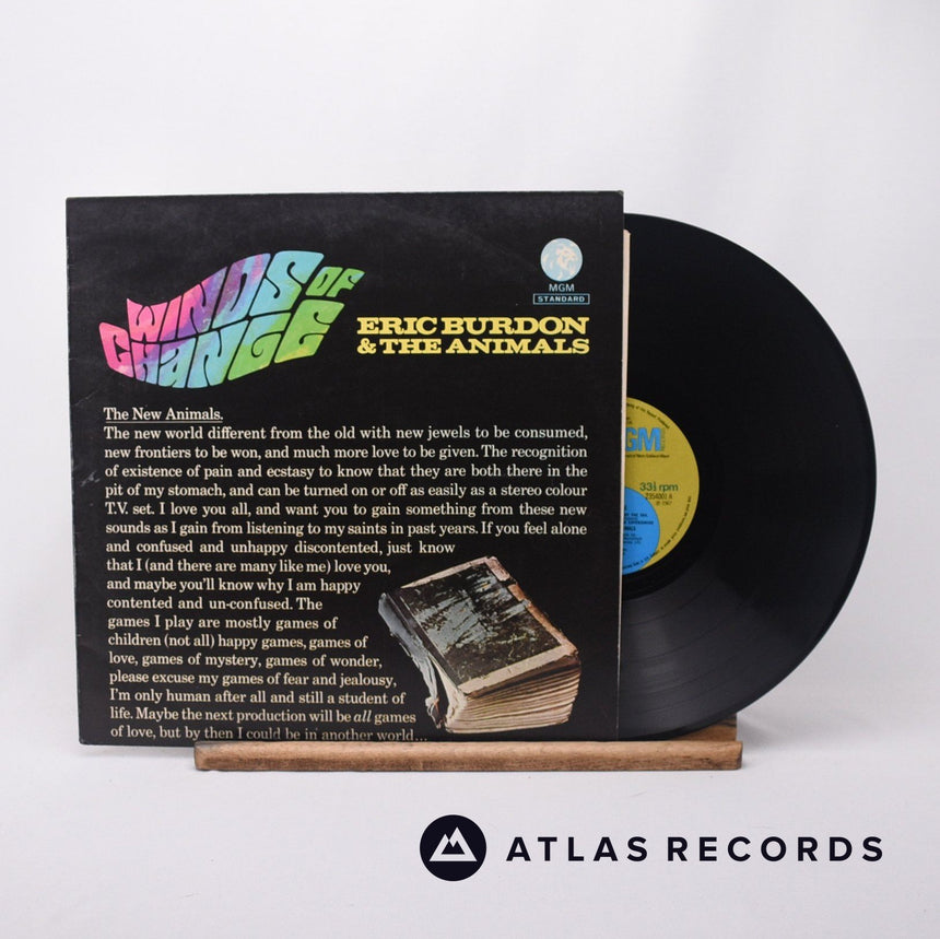 Eric Burdon & The Animals Winds Of Change LP Vinyl Record - Front Cover & Record