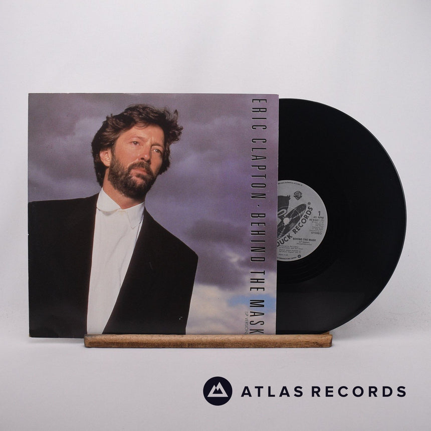 Eric Clapton Behind The Mask 12" Vinyl Record - Front Cover & Record