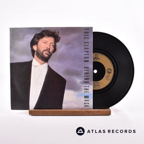 Eric Clapton Behind The Mask 7" Vinyl Record - Front Cover & Record