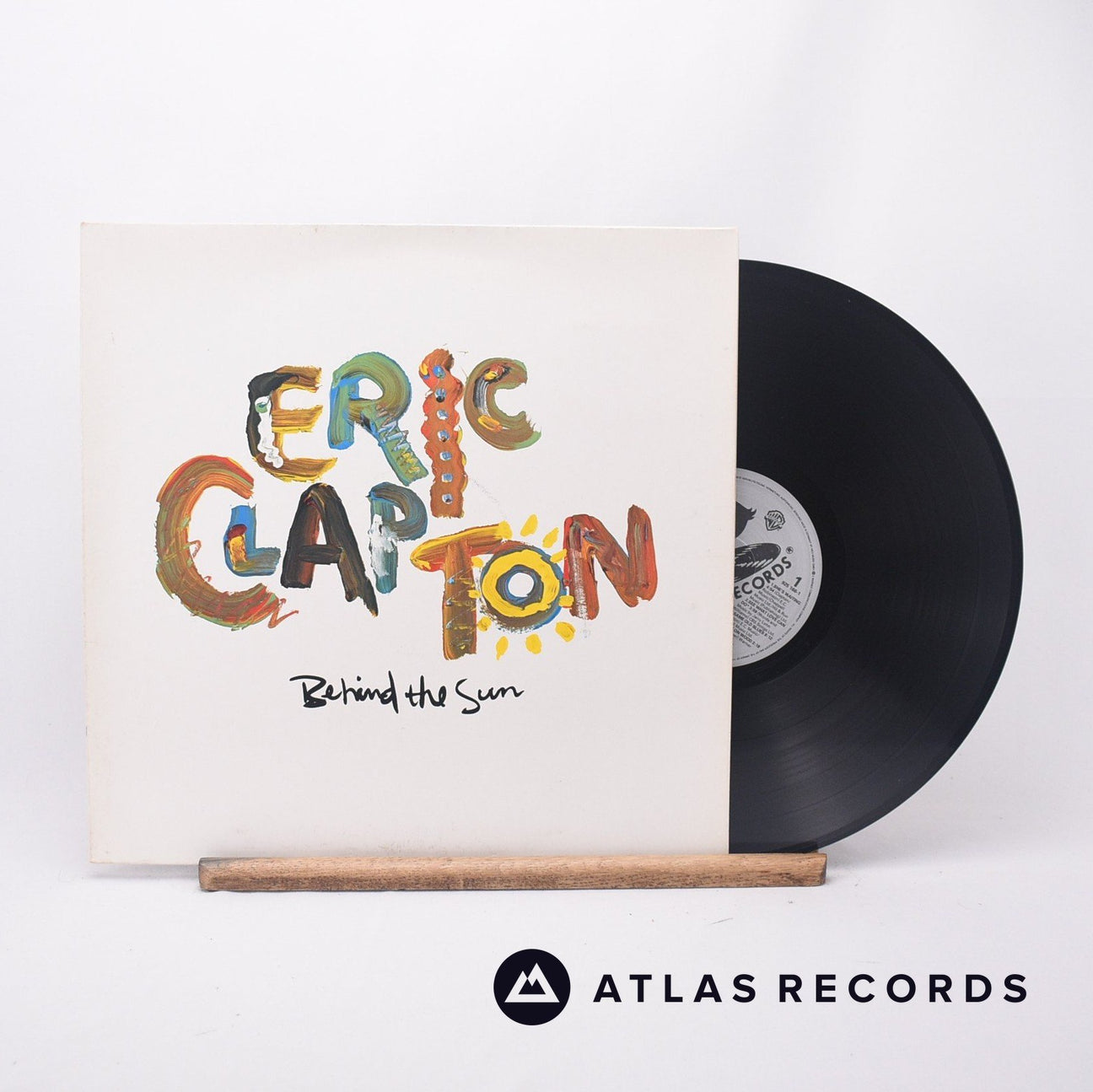 Eric Clapton Behind The Sun LP Vinyl Record - Front Cover & Record