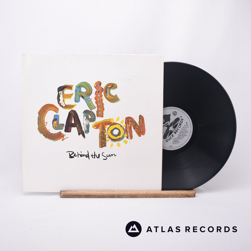 Eric Clapton Behind The Sun LP Vinyl Record - Front Cover & Record