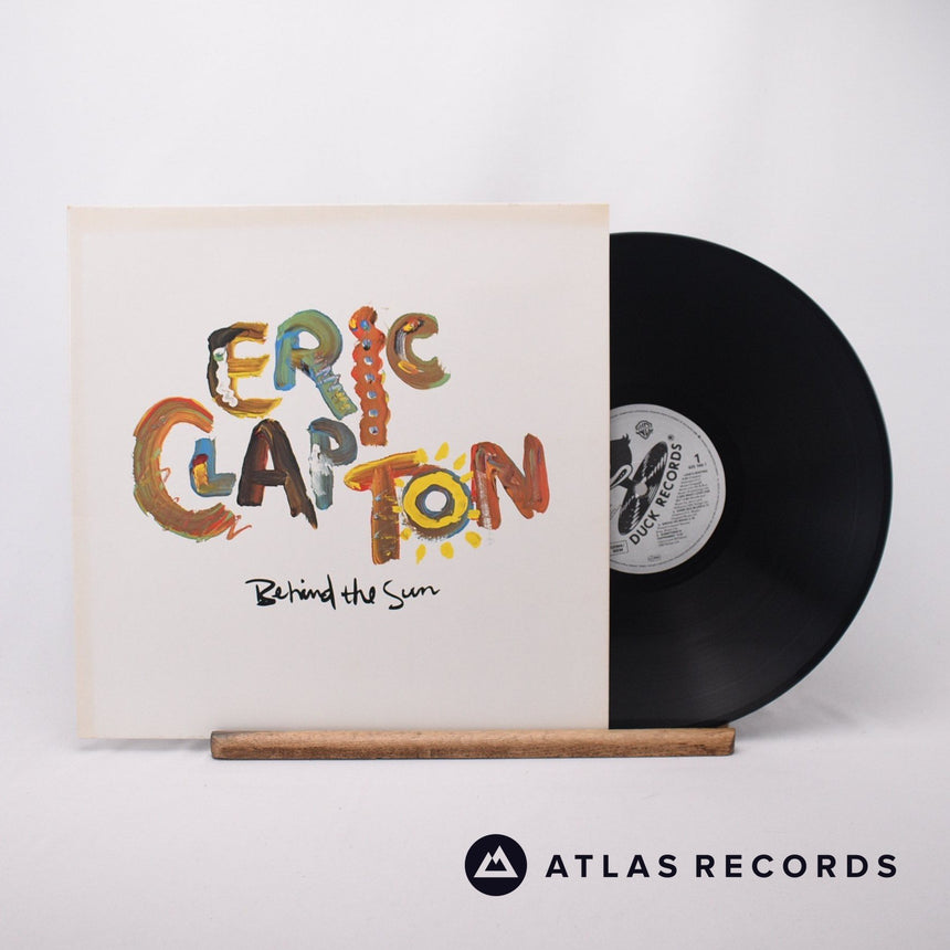 Eric Clapton Behind The Sun LP Vinyl Record - Front Cover & Record
