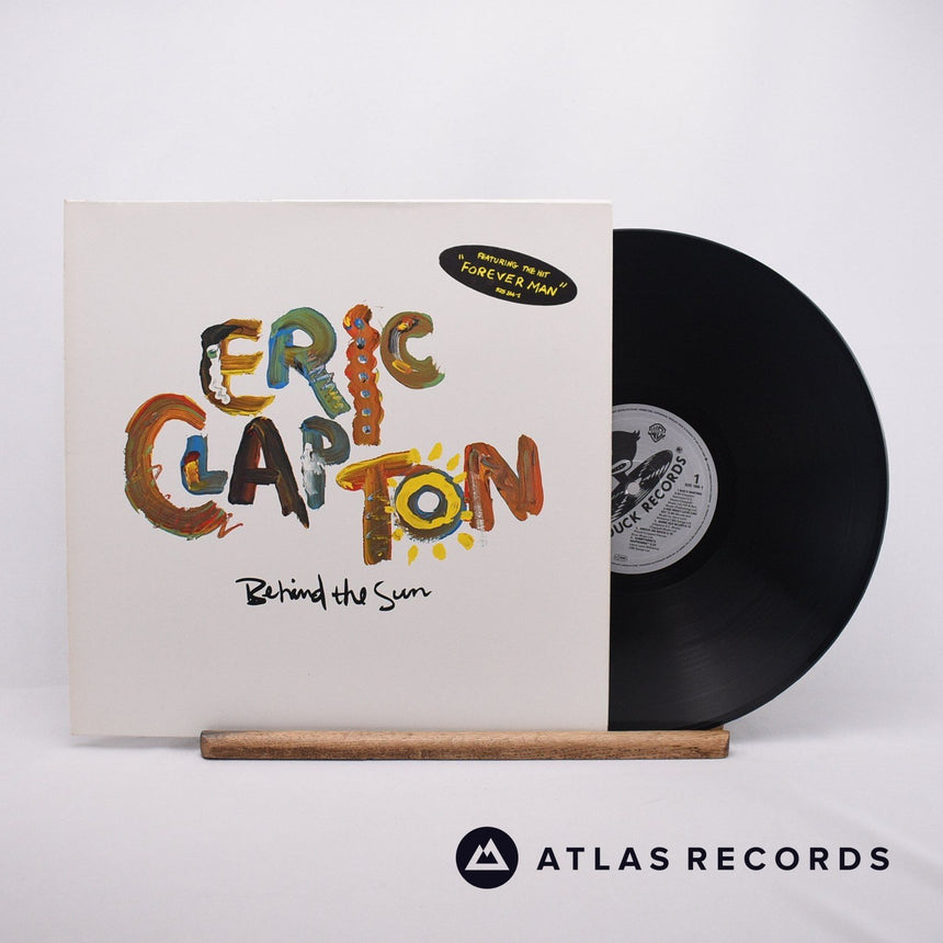 Eric Clapton Behind The Sun LP Vinyl Record - Front Cover & Record