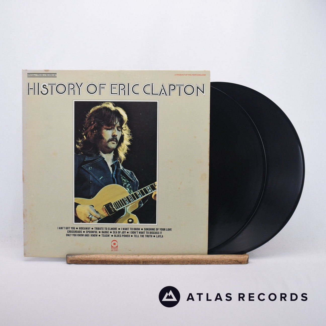 Eric Clapton History Of Eric Clapton 2 x LP Vinyl Record - Front Cover & Record