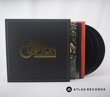 Eric Clapton The Live Album Collection 1970-1980 Box Set Vinyl Record - Front Cover & Record