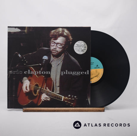 Eric Clapton Unplugged LP Vinyl Record - Front Cover & Record