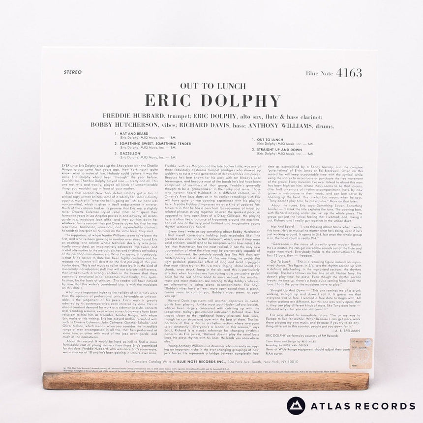 Eric Dolphy - Out To Lunch! - 180G Reissue LP Vinyl Record - NM/EX