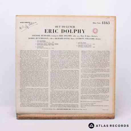 Eric Dolphy - Out To Lunch! - -A -B LP Vinyl Record - VG/VG+